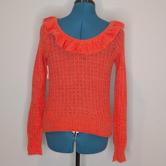Anthropologie orange-pinkish Sweater, Size XS (NWT) - Picture 3 of 4